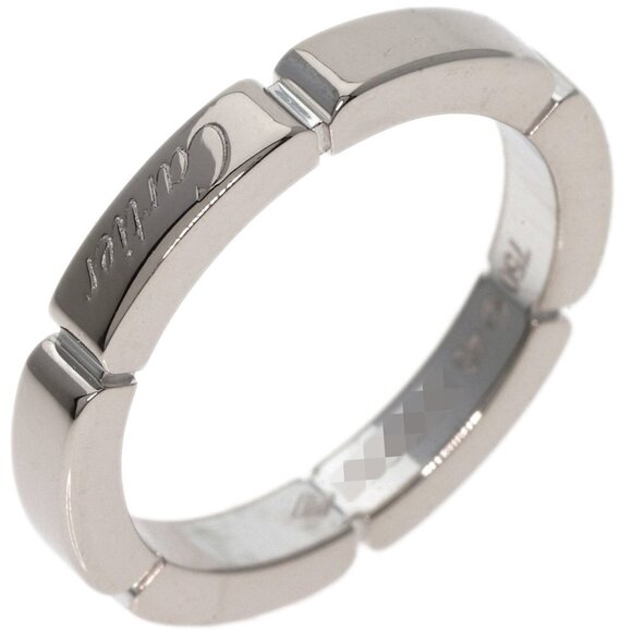 CARTIER 18k White Gold Maillon Panthere Ring #46 - Picture 2 of 9